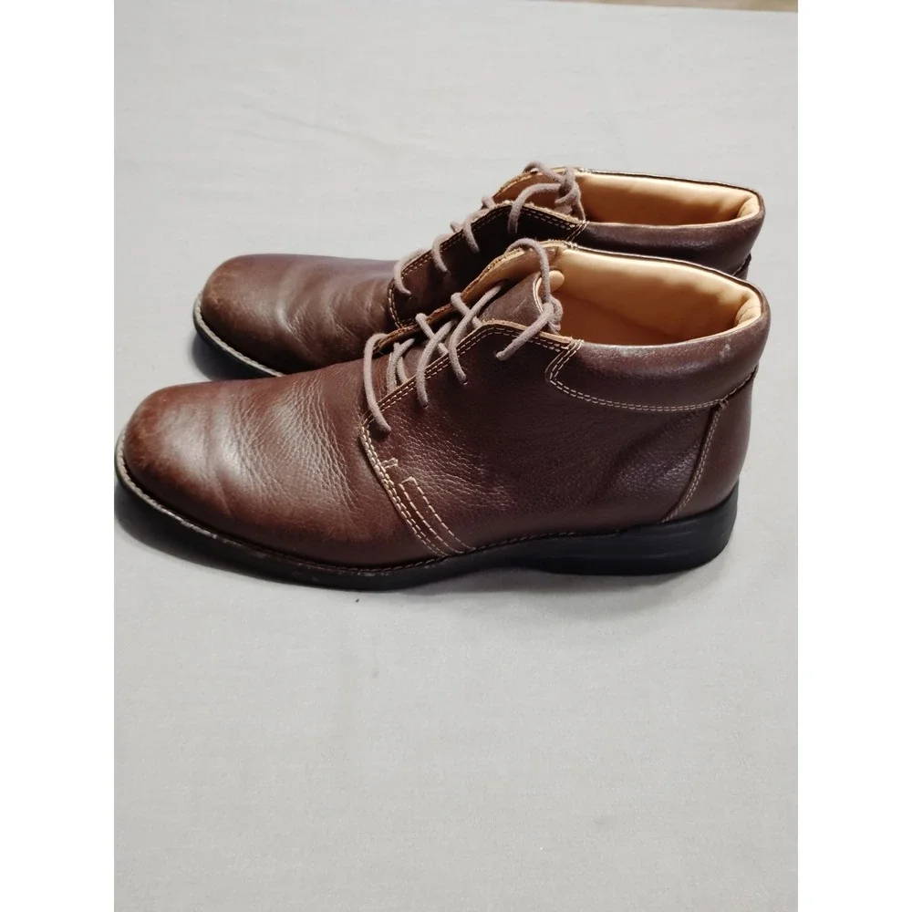 Johnston Murphy Hunley Sheepskin Soft Leather Chukka Brown 59-13536 Men 11M Boot